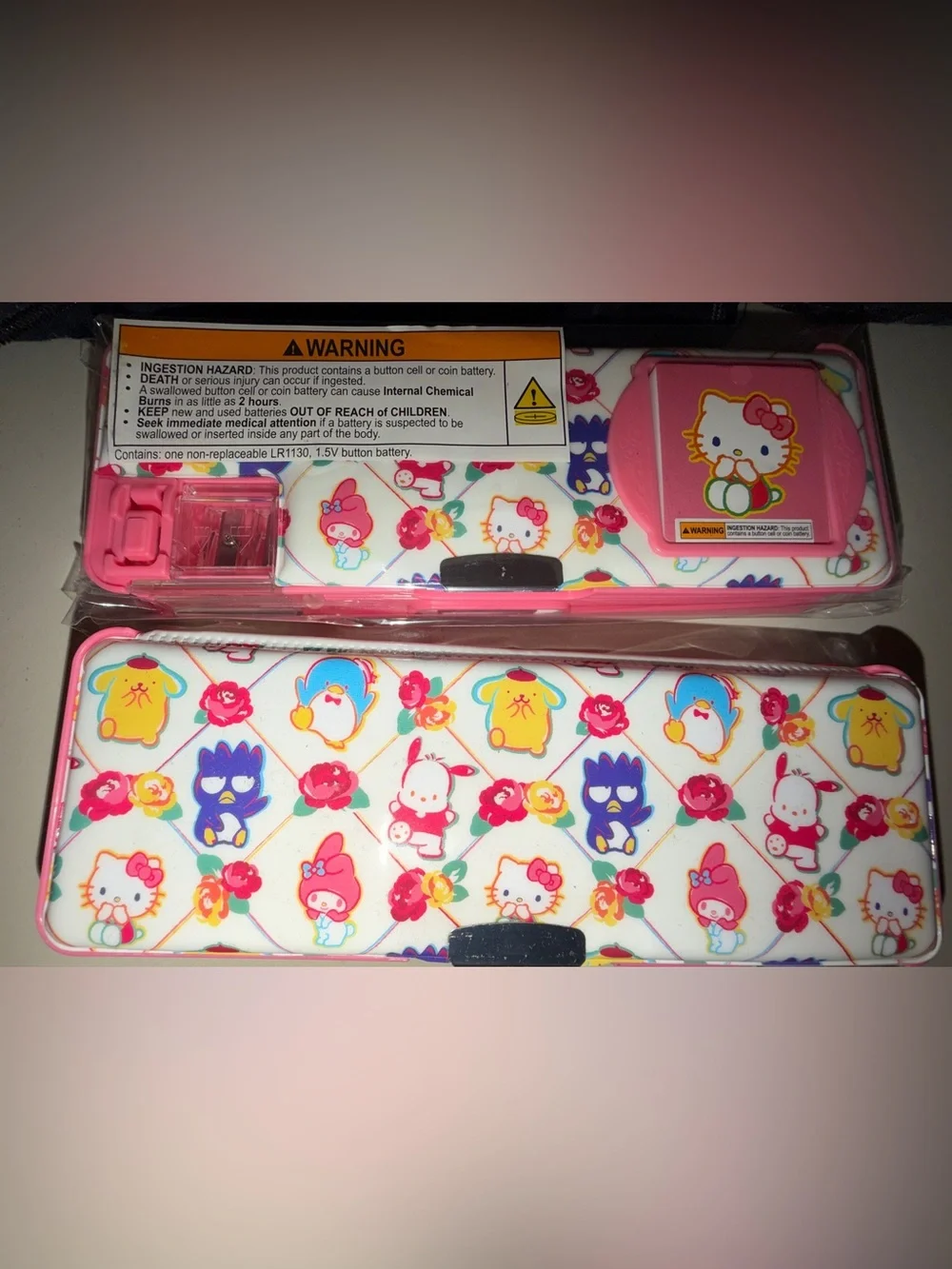 Hello Kitty features two
